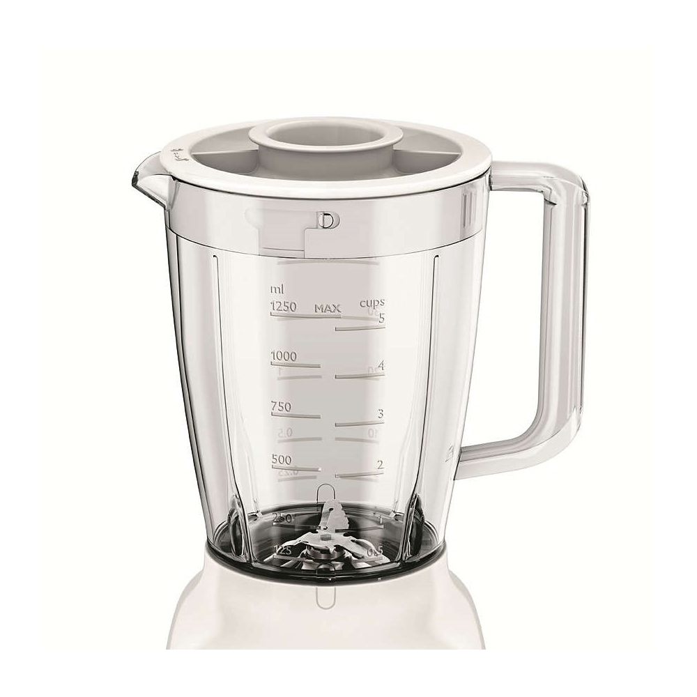 ბლენდერი Philips HR2105/00, 400W, 1.25L, Blender, White/Beige