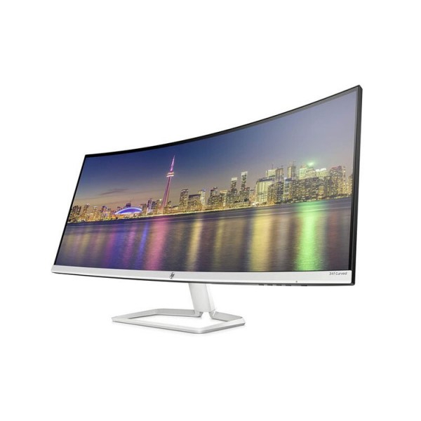 მონიტორი: HP 34f Curved 34" WQHD IPS 5ms HDMI Mini DP Silver - 6JM50AA