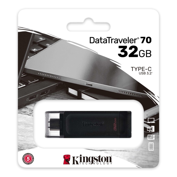 USB ფლეშ მეხსიერება Kingston DT70/32GB 32GB DataTraveler Type-C