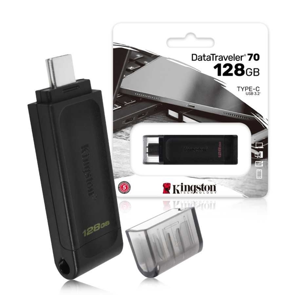 USB ფლეშ მეხსიერება Kingston DT70/64GB 64GB DataTraveler 70 USB 3.2 Gen 1 Type-C Flash Drive