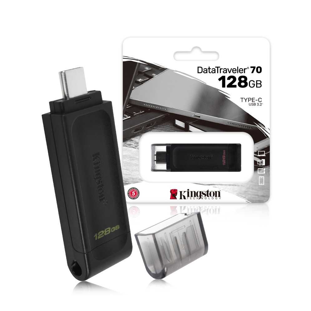 Kingston DT70/64GB 64GB DataTraveler 70 USB 3.2 Gen 1 Type-C Flash Drive