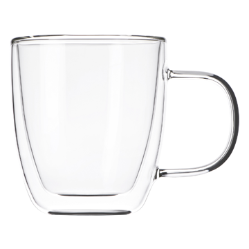 ჭიქა ARDESTO AR2631GH Double wall borosilicate glass mug set Ardesto, 310 ml, 2 pcs, with handles