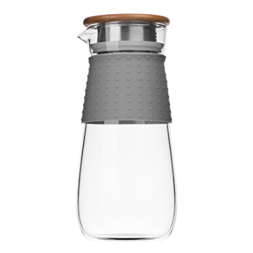 ARDESTO AR2612PGS Jug with lid, 1200 ml, Borosilicate Glass, Silicone Sleeve