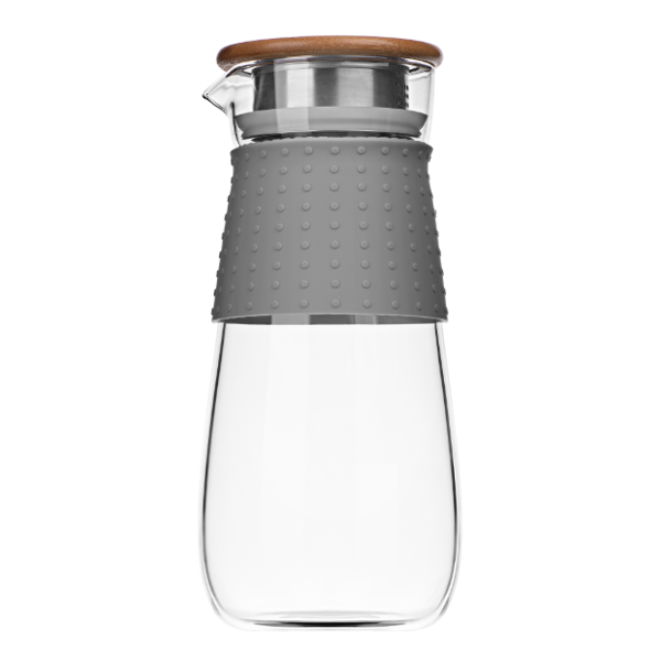 დოქი ARDESTO AR2612PGS Jug with lid, 1200 ml, Borosilicate Glass, Silicone Sleeve