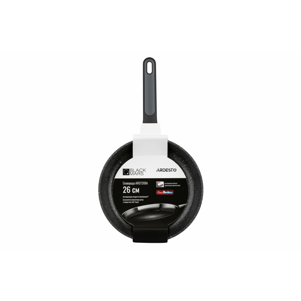 ტაფა ARDESTO AR0726BA Fry pan Black Mars 26 cm, Black, Aluminium