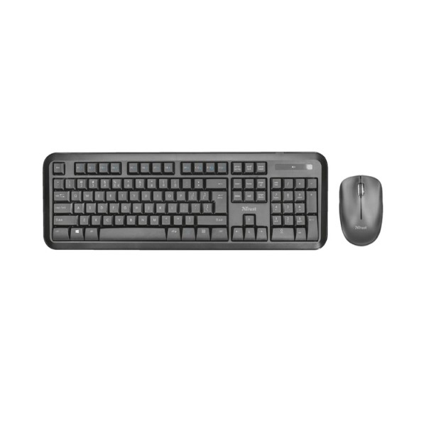 კლავიატურა-თაგვი უკაბელო: Trust Nova Wireless Keyboard & mouse Black - 22841