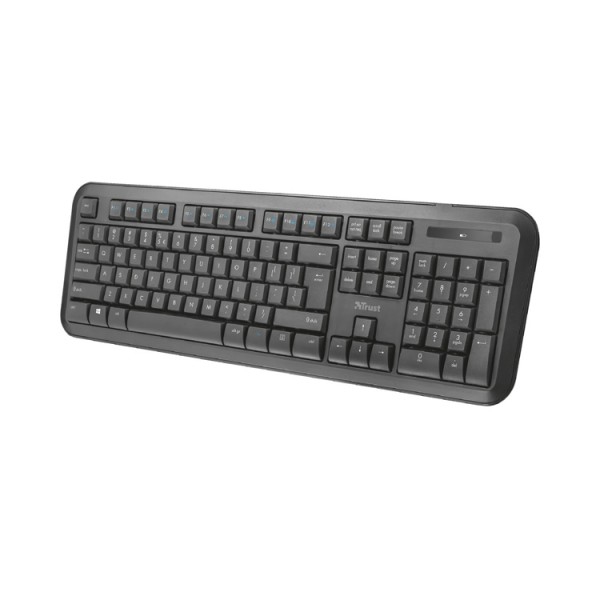 კლავიატურა-თაგვი უკაბელო: Trust Nova Wireless Keyboard & mouse Black - 22841