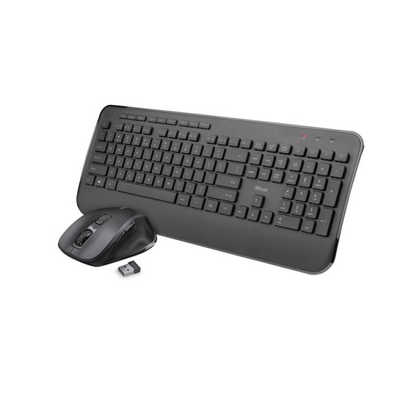 კლავიატურა-თაგვი უკაბელო: Trust Mezza Wireless Keyboard with mouse - 23185