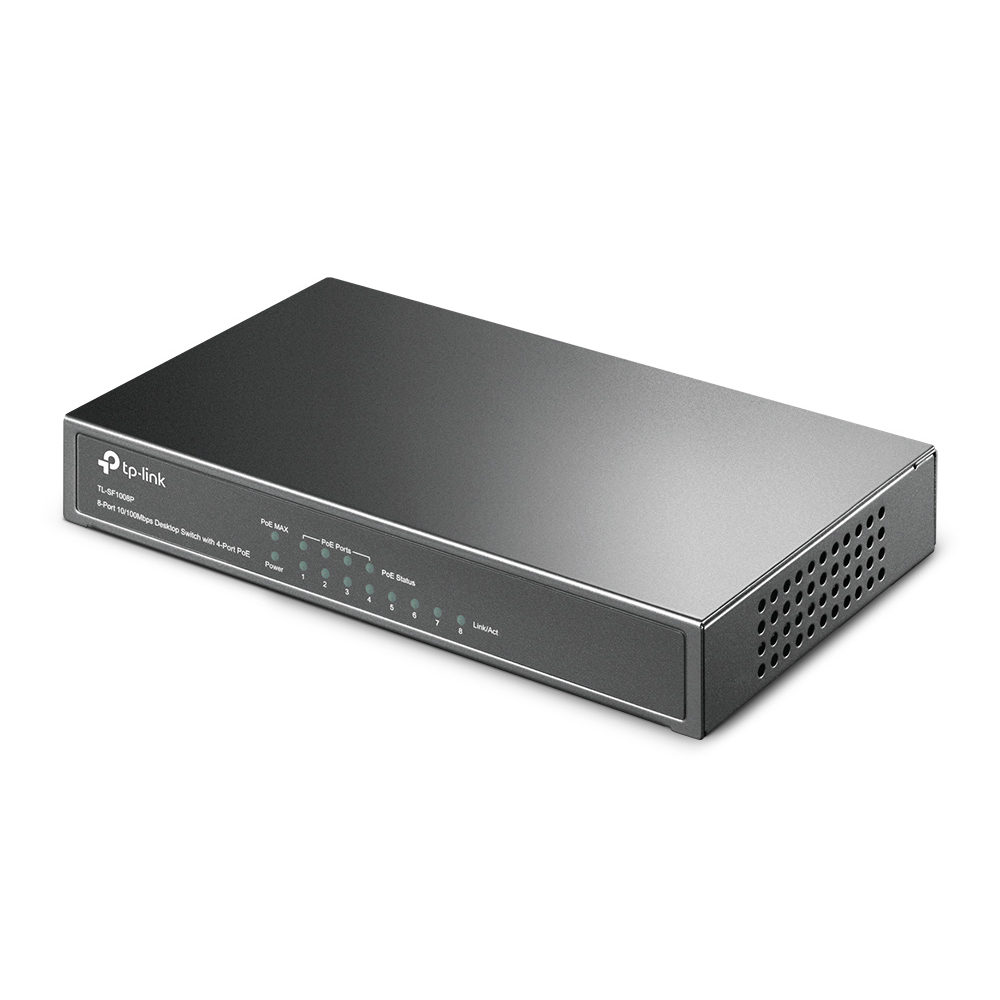 სვიჩი TP-Link TL-SF1008P 8-Port 10/100Mbps Desktop Poe Switch