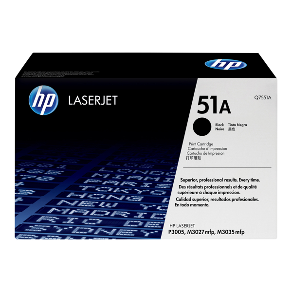 კარტრიჯი HP 51A Black Original LaserJet Toner Cartridge, Q7551A