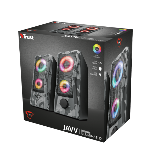 დინამიკი TRUST GXT 606 JAVV RGB 2.0 SPEAKER SET 23379