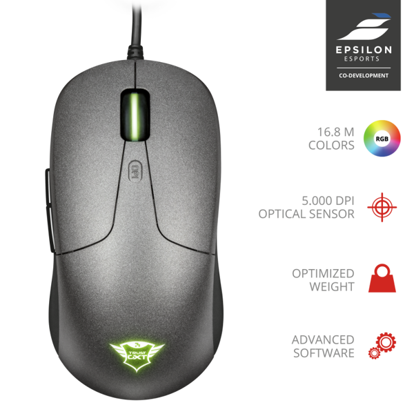 მაუსი TRUST GXT 180 Kusan Pro Gaming Mouse 22401