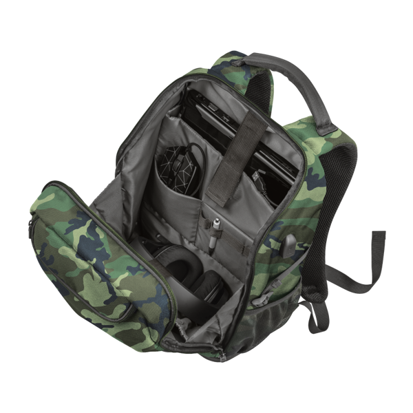 ნოუთბუქის ჩანთა TRUST GXT1255 OUTLAW BACKPACK CAMO 23302