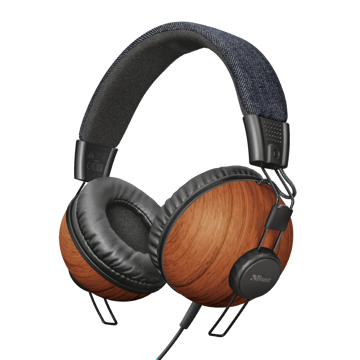 ყურსასმენი TRUST Noma headphones - denim wood