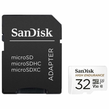 მეხსიერების ბარათი SanDisk 32GB High Endurance microSDHC Card with Adapter