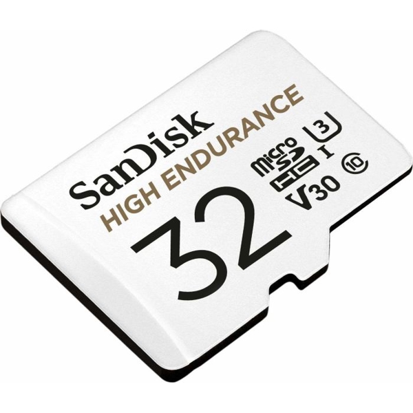 მეხსიერების ბარათი SanDisk 32GB High Endurance microSDHC Card with Adapter