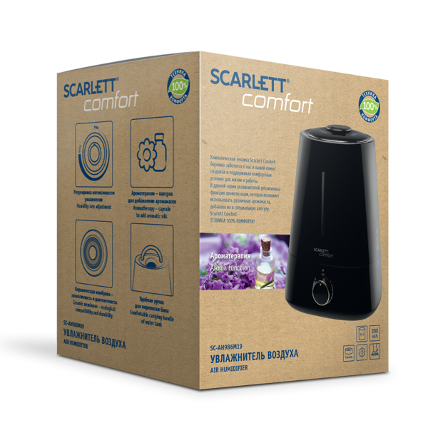 ჰაერის დამატენიანებელი SCARLETT SC-AH986M19 Humidifier Black