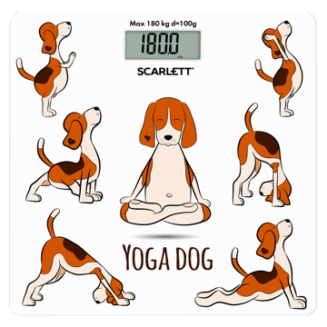 იატაკის სასწორი SCARLETT SC-BS33E082 Floor Scales (Yoga dog)