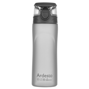 წყლის ბოთლი ARDESTO AR2205PGY Bottle 600 ml, Plastic, Grey