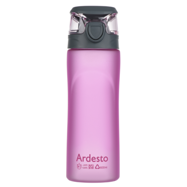 წყლის ბოთლი ARDESTO AR2205PR Bottle 600 ml, Plastic, Rose