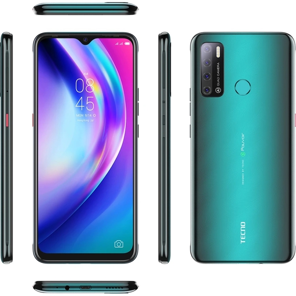მობილური ტელეფონი TECNO Pouvoir 4 (LC7) 3GB, 32GB Dual SIM Ice Jadeite
