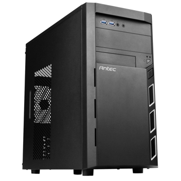 ქეისი Antec VSK3000 Elite-U3 micro-ATX Mini Tower Case, without PSU Black