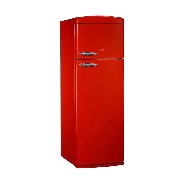 მაცივარი VESTEL SD325R A+, 210L Red