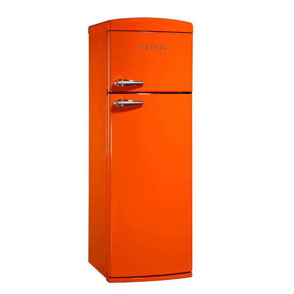 მაცივარი VESTEL SD3250R A+, 210L Orange