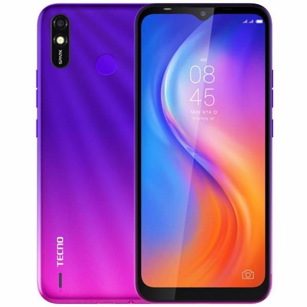 მობილური ტელეფონი TECNO Spark 4 Lite (BB4k) 2GB, 32GB Dual SIM Hillier Purple