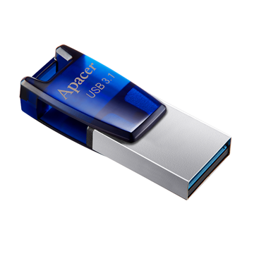 USB ფლეშ მეხსიერება Apacer 32GB USB 3.1 microUSB OTG AH179 Blue