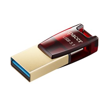 USB ფლეშ მეხსიერება Apacer 32GB USB 3.1 Type-C Dual AH180 Red