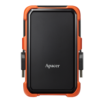 გარე მყარი დისკი Apacer 2.5" USB 3.1 1TB AC630 IP55 Black/Orange