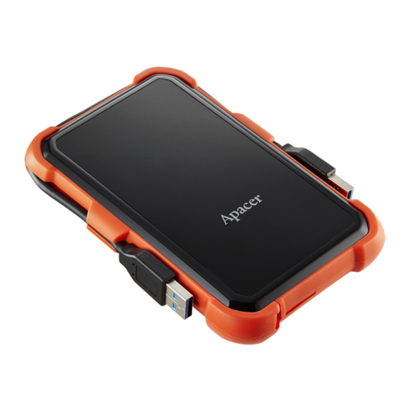 გარე მყარი დისკი Apacer 2.5" USB 3.1 1TB AC630 IP55 Black/Orange