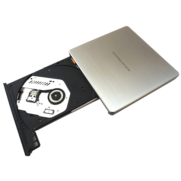 დისკის წამკითხველი Hitachi-LG GP60NS60 DVD-R/RW USB2.0 EXT Ret Ultra Slim Silver