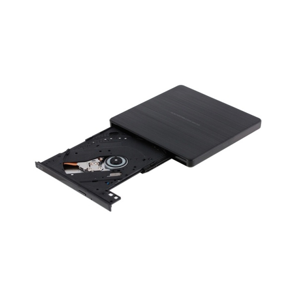 დისკის წამკითხველი Hitachi-LG GP60NB60 DVD-R/RW USB2.0 EXT Ret Ultra Slim Black