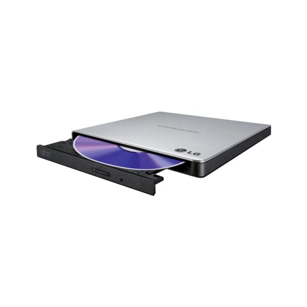 დისკის წამკითხველი Hitachi-LG GP57ES40 DVD-R/RW USB2.0 EXT Ret Ultra Slim Silver