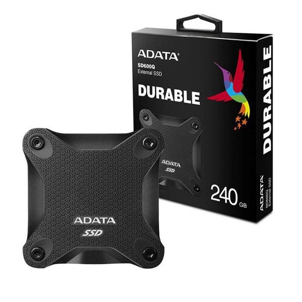 გარე მყარი დისკი SSD ADATA ASD600Q-240GU31-CBK SD600Q-240GB USB 3.1