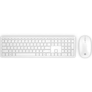 კლავიატურა + მაუსი HP 4CF00AA Wireless Keyboard and Mouse 800 White