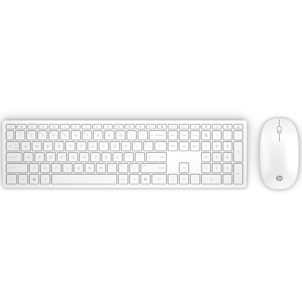 კლავიატურა + მაუსი HP 4CF00AA Wireless Keyboard and Mouse 800 White