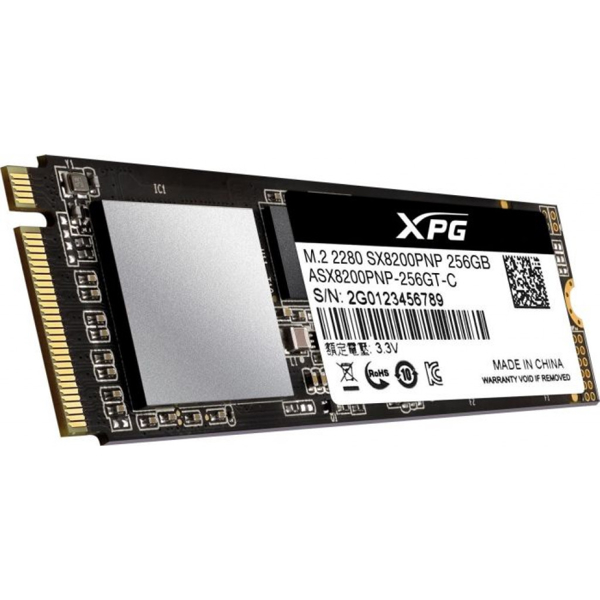 მყარი დისკი SSD ADATA ASX8200PNP-256GT-C 256GB TLC Read 3500MB/s