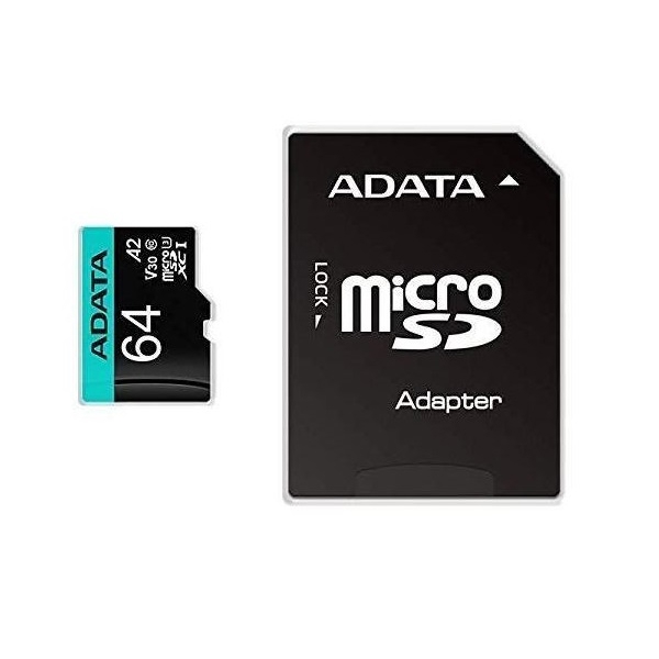 SD ბარათი ADATA AUSDX64GUI3V30SA2-RA1 MICRO SD 64GB