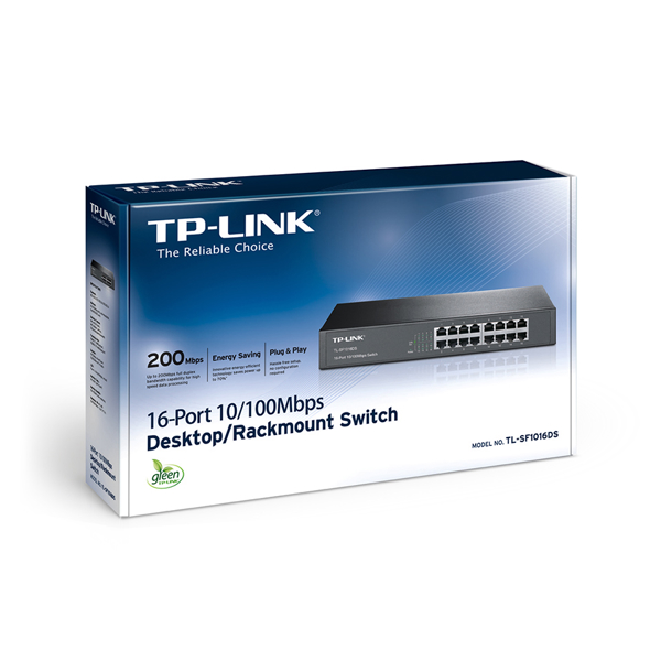 სვიჩი TL-SF1016DS TP-Link 16-port 10/100M Switch  RJ45 ports