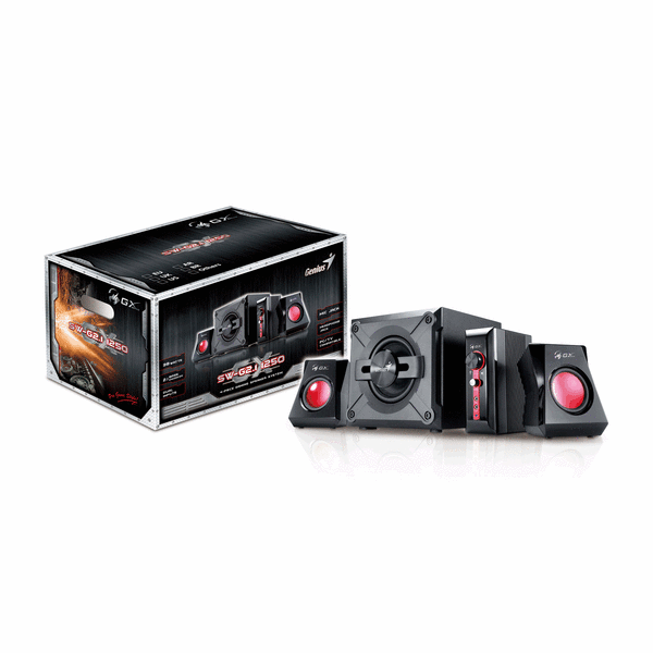 დინამიკები SW-G2.1 1250 Black Genius 4-piece Gaming Speaker System 38w 