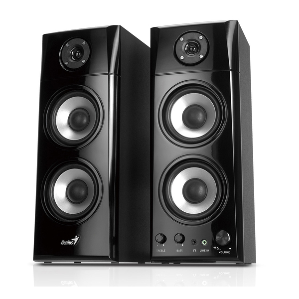 დინამიკები SP-HF1800A Genius Black Three-Way Wood Hi Fi Speakers 50W