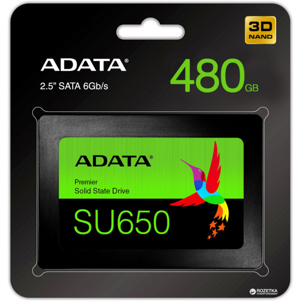 მყარი დისკი SSD ADATA ASU650SS-480GT-R Sata 3.0 480GB SSD 6Gb/s