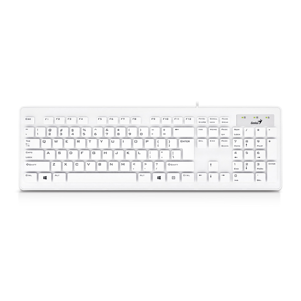 კლავიატურა SlimStar 130 Genius Slim Keyboard USB White