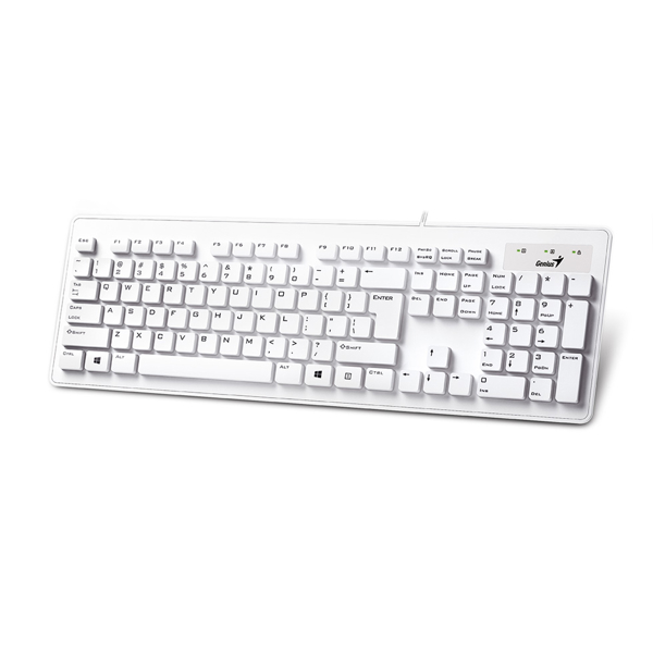 კლავიატურა SlimStar 130 Genius Slim Keyboard USB White