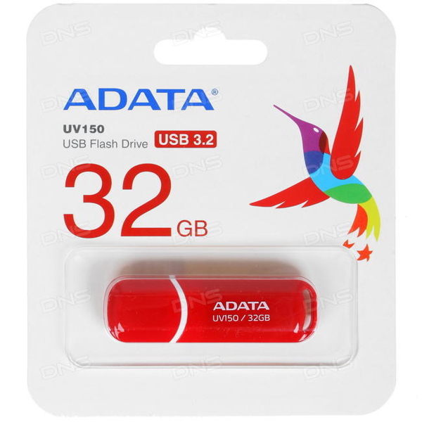 USB ფლეშ მეხსიერება ADATA AUV150-32G-RRD USB 3.0 Flash Drive