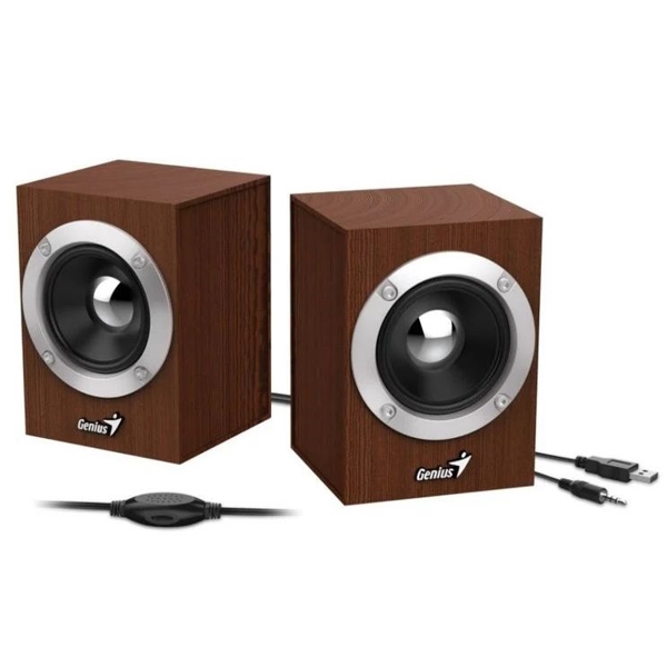 SP-HF280 Genius Stereo USB Powered Speakers Wood