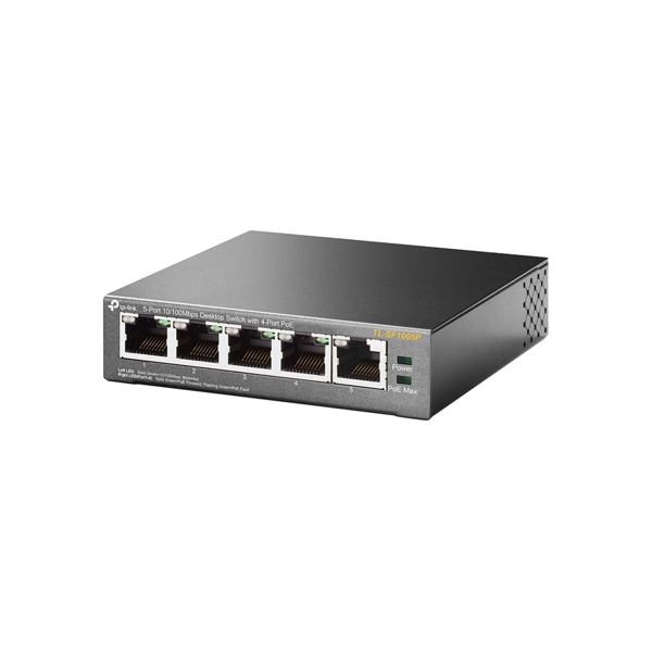 TL-SF1005P TP-Link 5-Port 10/100Mbps Desktop Switch with 4-Port PoE